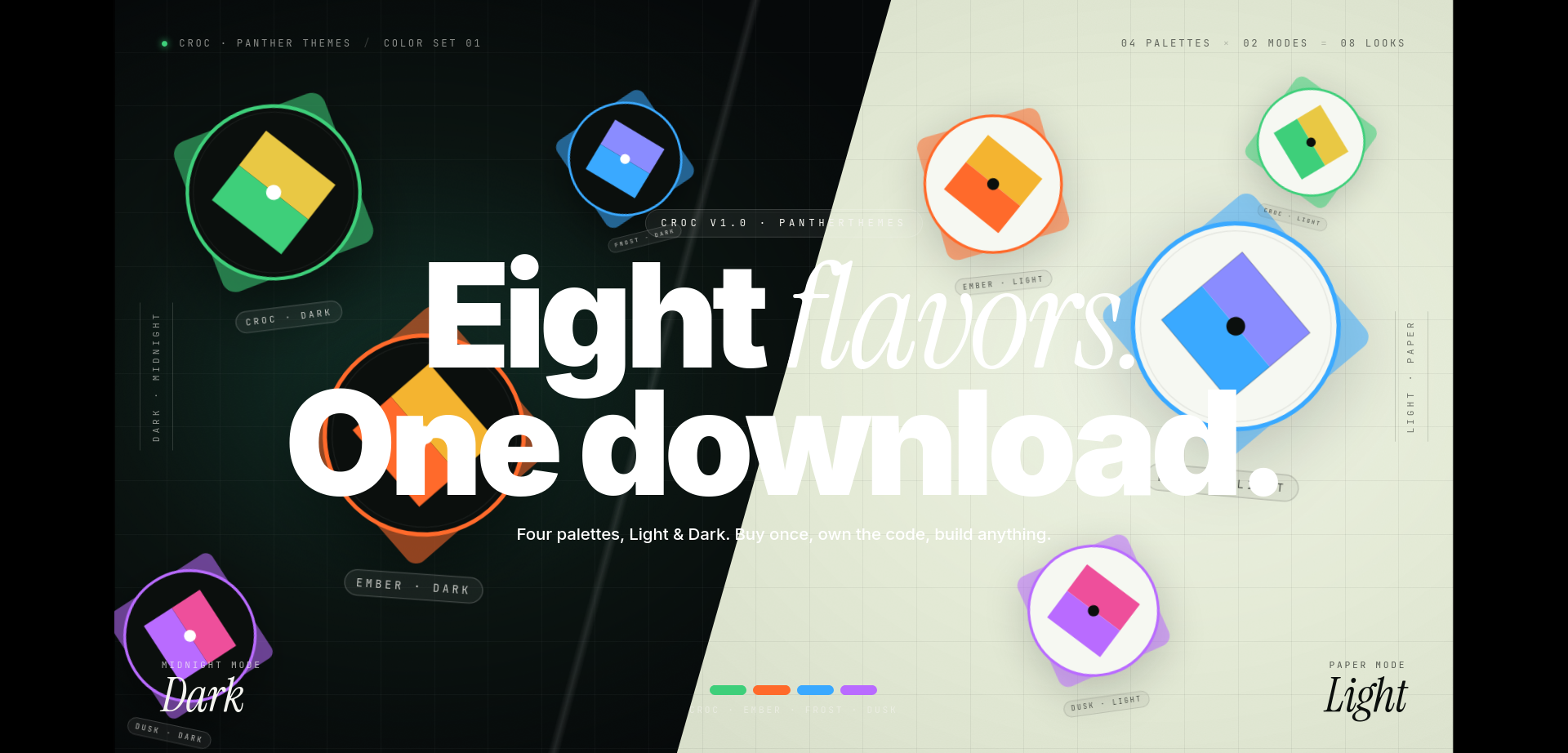 Croc — Eight flavors. One download.