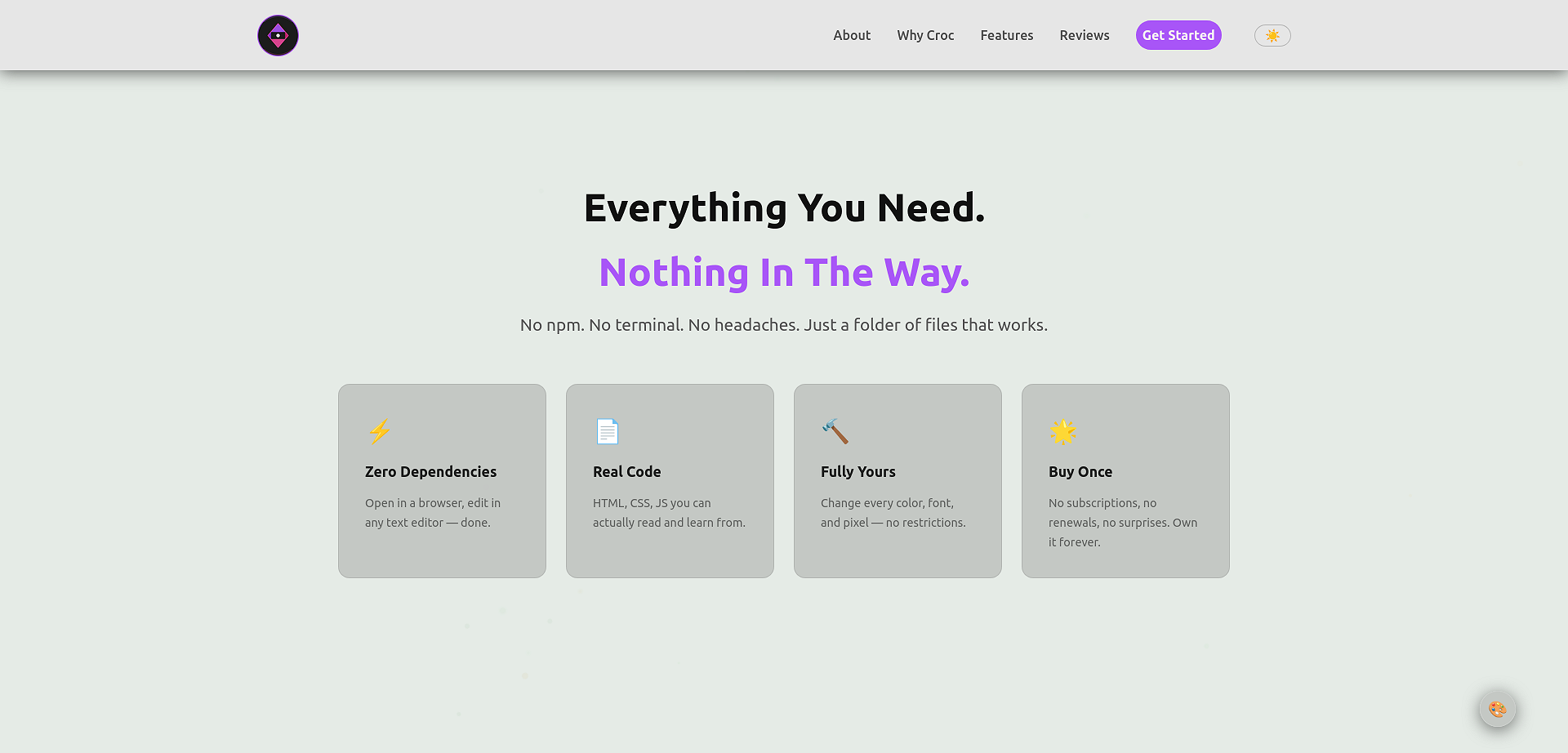 Everything You Need feature section
